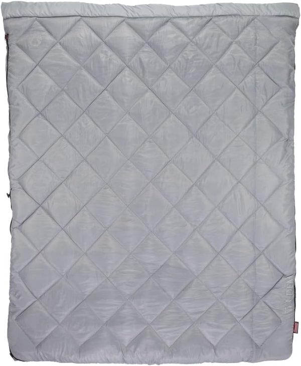 Coleman 45°F Double Sleeping Bag, Queen Size XL Sleeping Bag with Big & Tall Design, 2 Sleeping Bags When Zipped Apart, 3-Layer Comfort with Snag-Free Zipper & Stuff Sack, Machine Washable - Image 2