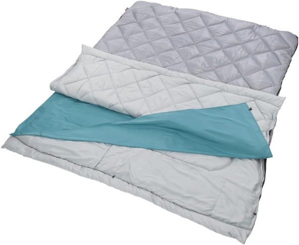 Coleman 45°F Double Sleeping Bag, Queen Size XL Sleeping Bag with Big & Tall Design, 2 Sleeping Bags When Zipped Apart, 3-Layer Comfort with Snag-Free Zipper & Stuff Sack, Machine Washable - Image 3