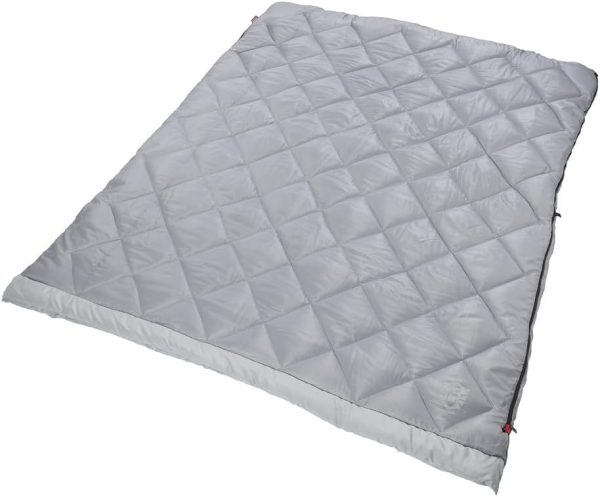 Coleman 45°F Double Sleeping Bag, Queen Size XL Sleeping Bag with Big & Tall Design, 2 Sleeping Bags When Zipped Apart, 3-Layer Comfort with Snag-Free Zipper & Stuff Sack, Machine Washable - Image 4
