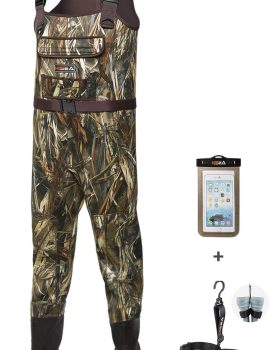 HISEA Neoprene Chest Waders for Men with 200G Boots Duck Hunting Waders with Boot Hanger