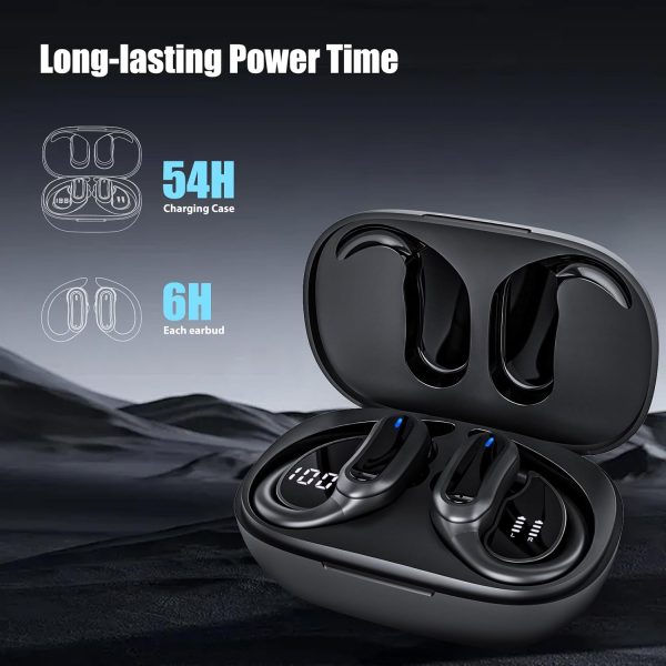 Wireless Earbuds, Bluetooth 5.4 Headphones, True Wireless Stereo Earphones with IPX7 Waterproof, Noise Cancelling Mic, Fast Charging and Comfort Fit Ear Buds for Sports/Workouts - Black - Image 3